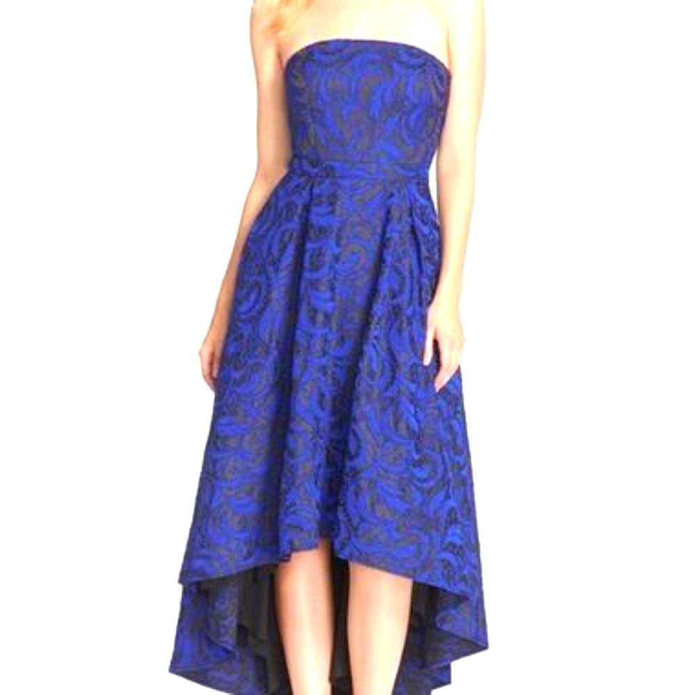 JS Collections Jacquard Blue Gown.